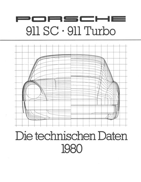 1980 PORSCHE 911 SC | TURBO BROCHURE GERMAN
