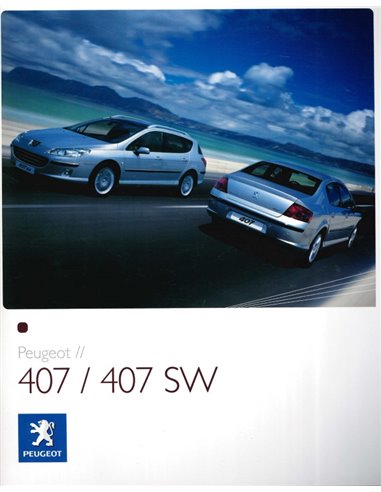 2006 PEUGEOT 407 PROSPEKT NIEDERLÄNDISCH