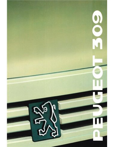 1989 PEUGEOT 309 BROCHURE GERMAN