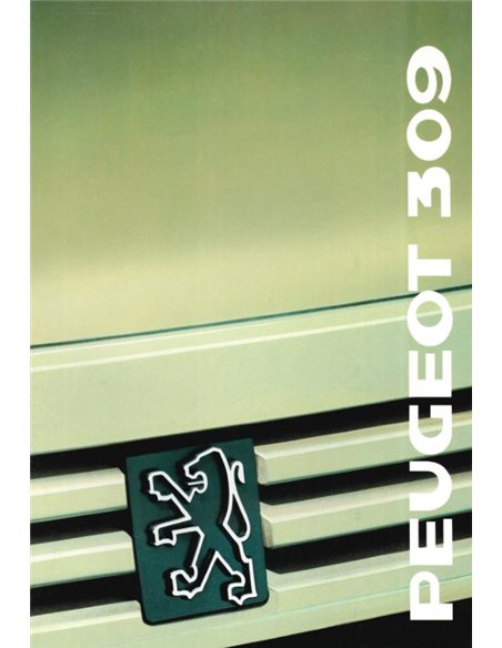 1989 PEUGEOT 309 BROCHURE GERMAN