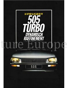 1986 PEUGEOT 505 TURBO BROCHURE DUTCH