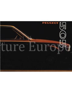 1980 PEUGEOT 505 BROCHURE NEDERLANDS