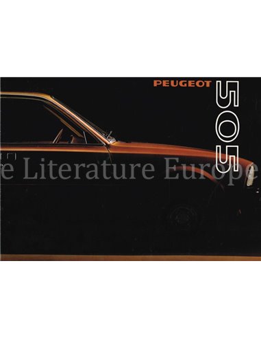 1980 PEUGEOT 505 PROSPEKT NIEDERLANDISCH