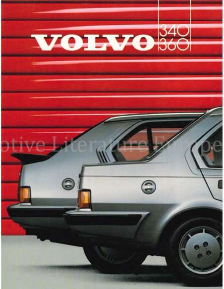 1986 VOLVO 340 / 360 BROCHURE DUTCH