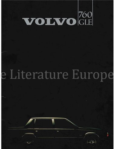 1982 VOLVO 760 GLE BROCHURE NEDERLANDS