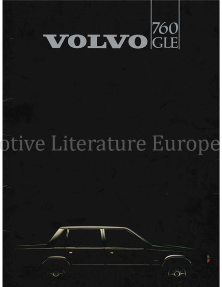 1982 VOLVO 760 GLE BROCHURE DUTCH