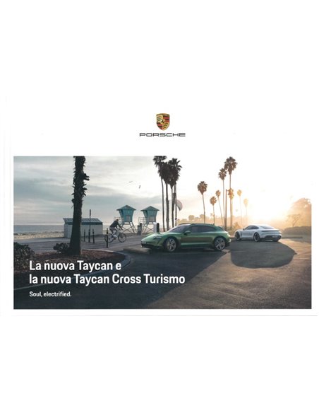 2021 PORSCHE TAYCAN & TAYCAN CROSS TURISMO BROCHURE ITALIAN