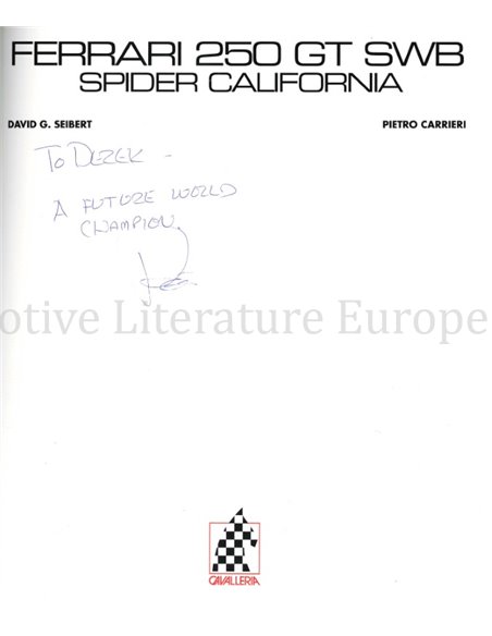 FERRARI 250 GT SWB SPIDER CALIFORNIA (SIGNIERT)