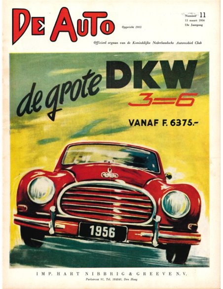 1956 DE AUTO MAGAZINE 11 NEDERLANDS