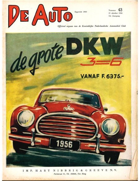 1956 DE AUTO MAGAZINE 43 DUTCH