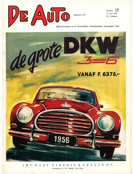 1956 DE AUTO MAGAZINE 17 DUTCH