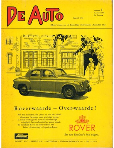 1956 DE AUTO MAGAZINE 1 NEDERLANDS