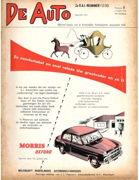 1956 DE AUTO MAGAZINE 9 NEDERLANDS