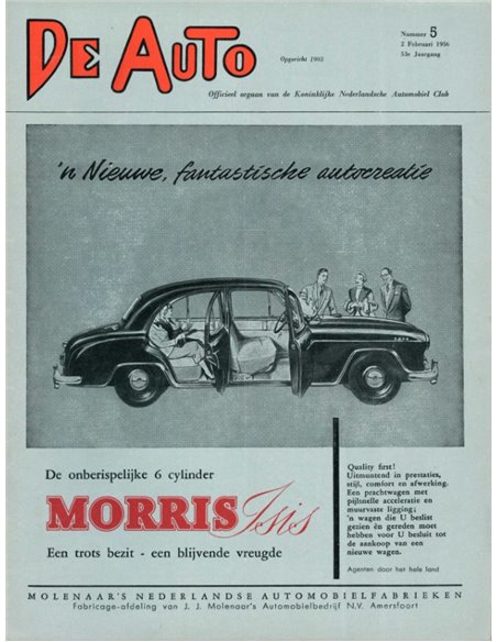 1956 DE AUTO MAGAZIN 5 NIEDERLÄNDISCH