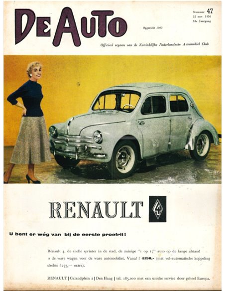 1956 DE AUTO MAGAZINE 47 NEDERLANDS