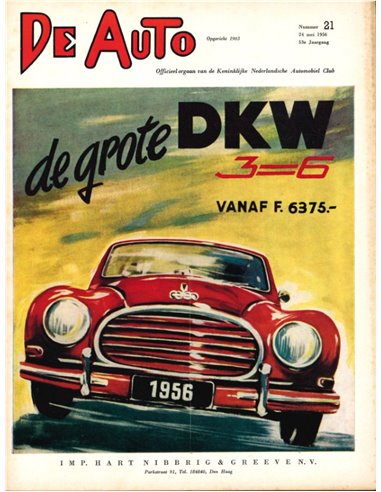1956 DE AUTO MAGAZIN 21 NIEDERLÄNDISCH