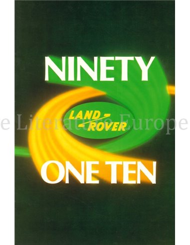 1985 LAND ROVER 90 110 BROCHURE ENGLISH