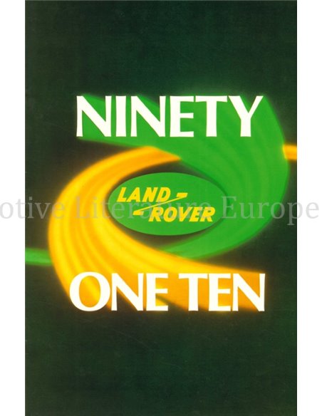 1985 LAND ROVER 90 110 BROCHURE ENGLISH