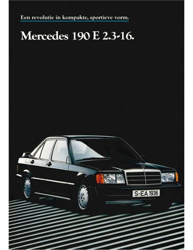 1984 MERCEDES BENZ 190E 2.3-16 PROSPEKT NIEDERLANDISCH