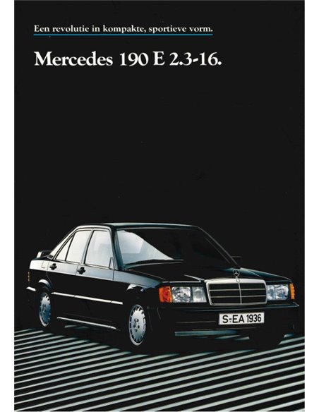 1984 MERCEDES BENZ 190E 2.3-16 PROSPEKT NIEDERLANDISCH