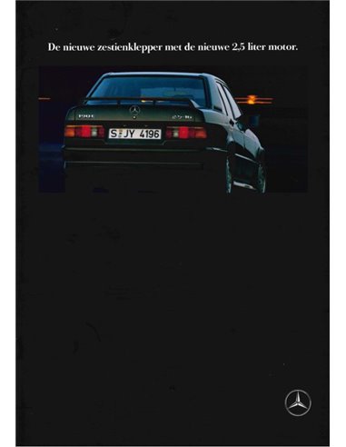 1991 MERCEDES BENZ 190E 2.5-16 PROSPEKT NIEDERLÄNDISCH