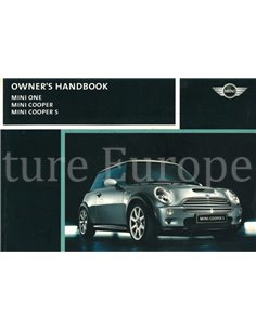2002 MINI ONE COOPER S INSTRUCTIEBOEKJE ENGELS