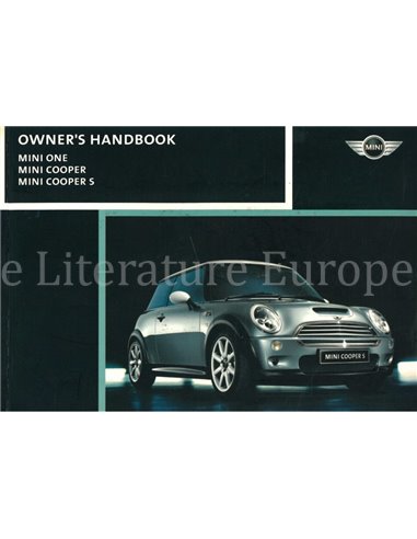 2002 MINI ONE COOPER S BETRIEBSANLEITUNG ENGLISCH
