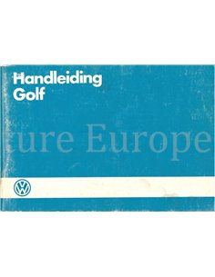 1984 VOLKSWAGEN GOLF BETRIEBSANLEITUNG NIEDERLÄNDISCH