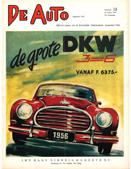 1956 DE AUTO MAGAZINE 13 DUTCH