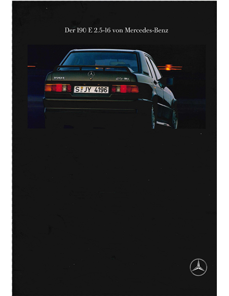 1991 MERCEDES BENZ 190E 2.5-16 PROSPEKT DEUTSCH