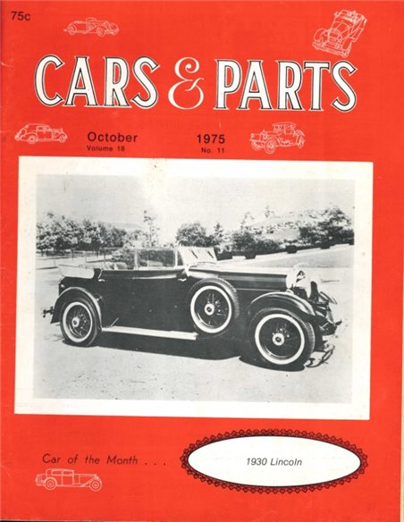 1975 CARS & PARTS MAGAZIN OCTOBER ENGLISCH