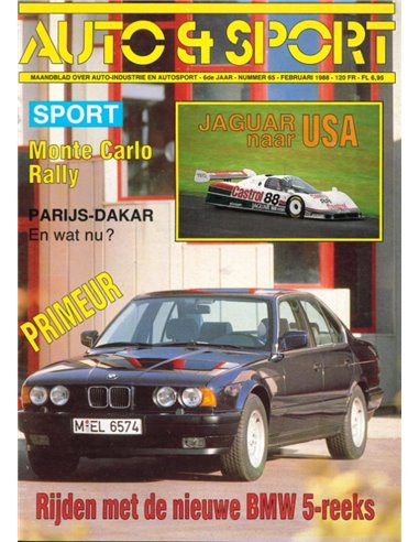 1988 AUTO & SPORT MAGAZINE FEBRUARI NEDERLANDS