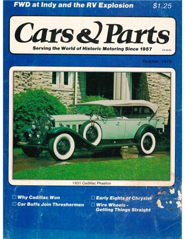 1978 CARS & PARTS MAGAZINE OCTOBER ENGELS