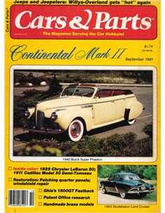 1981 CARS & PARTS MAGAZINE SEPTEMBER ENGLISH