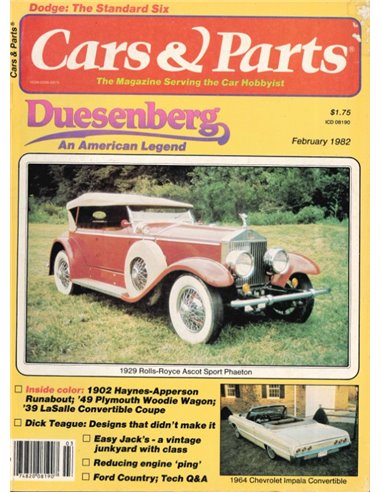 1982 CARS & PARTS MAGAZIN FEBRUAR ENGLISCH