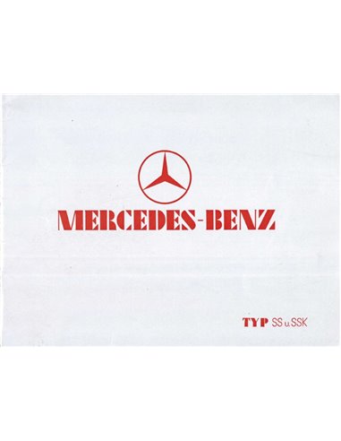 1932 MERCEDES BENZ TYP SK | SSK PROSPEKT DEUTSCH