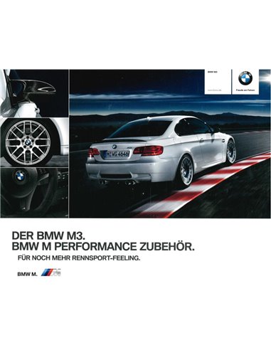 2011 BMW M3 COUPE M PERFORMANCE ACCESSORIES BROCHURE GERMAN