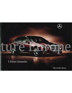 2009 MERCEDES BENZ E-KLASSE SEDAN BROCHURE NEDERLANDS