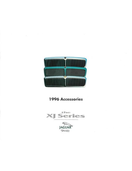 1996 JAGUAR XJ ACCESSOIRES BROCHURE ENGELS