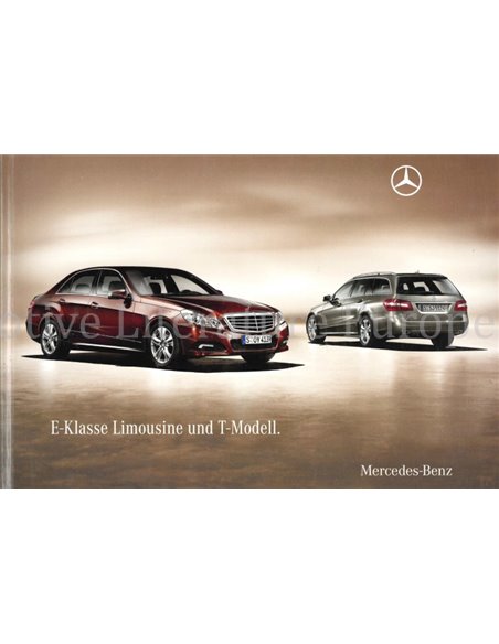 2009 MERCEDES BENZ E-KLASSE SEDAN EN ESTATE BROCHURE DUITS
