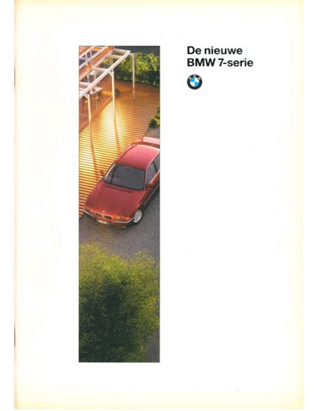 1995 BMW 7 SERIES BROCHURE DUTCH