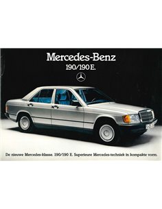 1982 MERCEDES BENZ 190 / 190E BROCHURE DUTCH