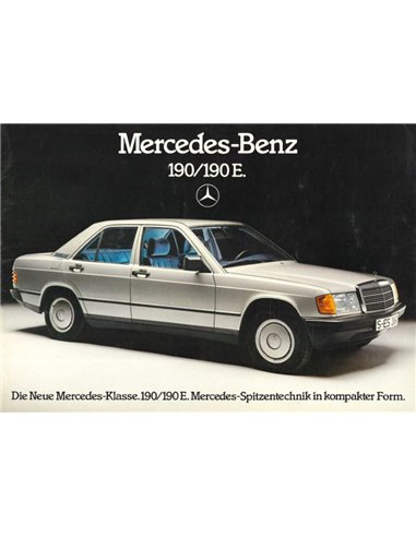 1982 MERCEDES BENZ 190 / 190E BROCHURE DUITS