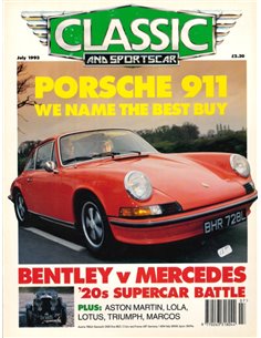1993 CLASSIC AND SPORTSCAR MAGAZIN JULI ENGLISCH