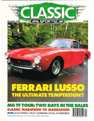 1993 CLASSIC AND SPORTSCAR MAGAZIN DEZEMBER ENGLISCH