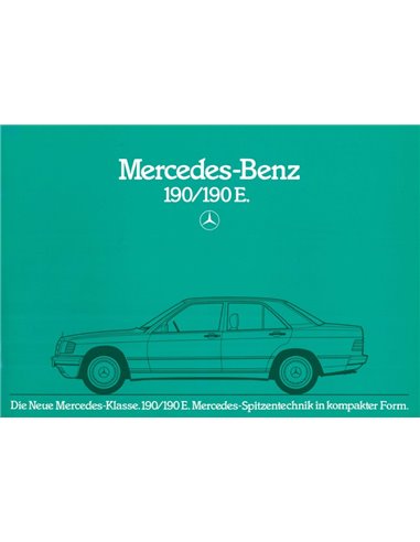 1982 MERCEDES BENZ 190 / 190E BROCHURE DUITS