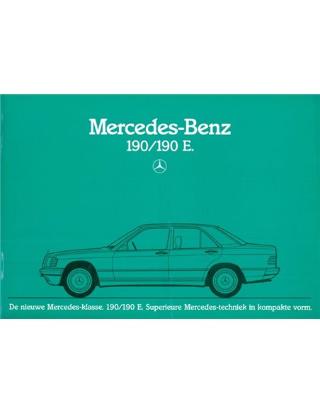 1983 MERCEDES BENZ 190 / 190E BROCHURE DUTCH
