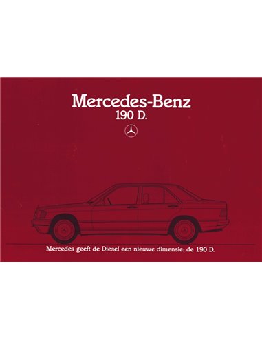1983 MERCEDES BENZ 190D BROCHURE NEDERLANDS