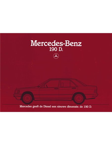 1983 MERCEDES BENZ 190D BROCHURE DUTCH