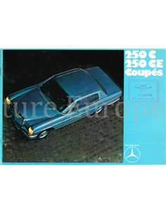 1970 MERCEDES BENZ E CLASS COUPE BROCHURE GERMAN